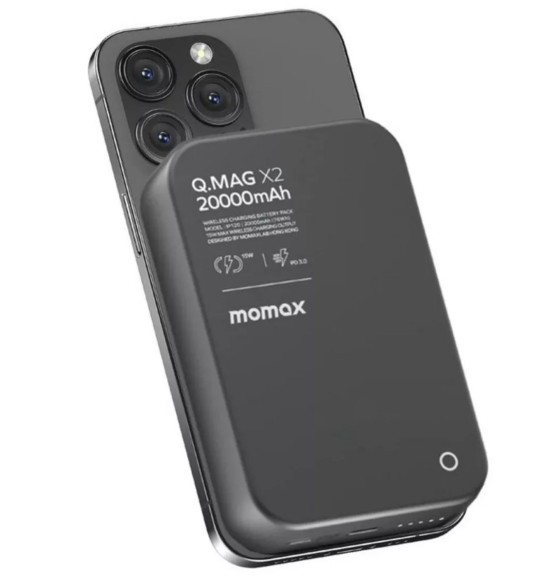 Аккумулятор Momax Mag X 20000 mAh черный титан Аккумулятор Momax Mag X 20000 mAh черный титан