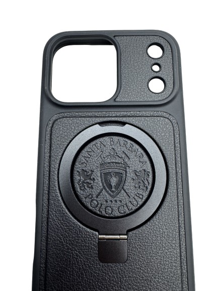 Чехол-накладка для iPhone 17 Pro Max Santa Barbara Magsafe Leaher Black Чехол-накладка для iPhone 17 Pro Max Santa Barbara Magsafe Leaher Black