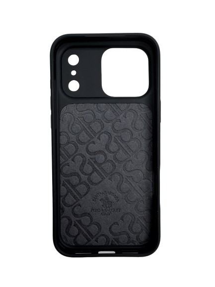 Чехол-накладка для iPhone 17 Pro Max Santa Barbara Magsafe Leaher Black Чехол-накладка для iPhone 17 Pro Max Santa Barbara Magsafe Leaher Black