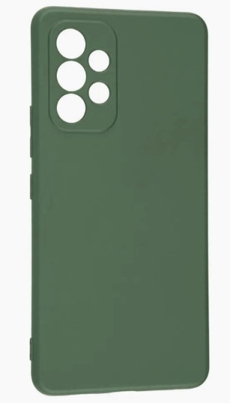 Чехол-накладка Samsung A33 Breaking силикон с микрофиброй зеленый