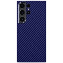 Чехол-накладка Samsung S23 Ultra KZDOO Keivlar черно-сиреневый