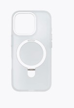 Чехол-накладка для iPhone 16 Pro Breaking M01 Stand Style White Titanium