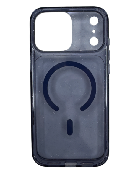 Чехол-накладка для iPhone 17 Pro Le Prius Tiffany Glitter MagSafe Blue