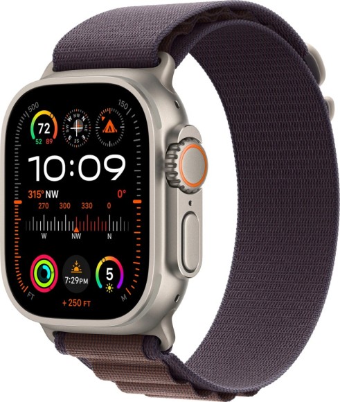 Умные часы Apple Watch Ultra 2 MRET3 49мм/M Titanium Case GPS + Cellular,  Indigo Alpine Loop (Индиго)