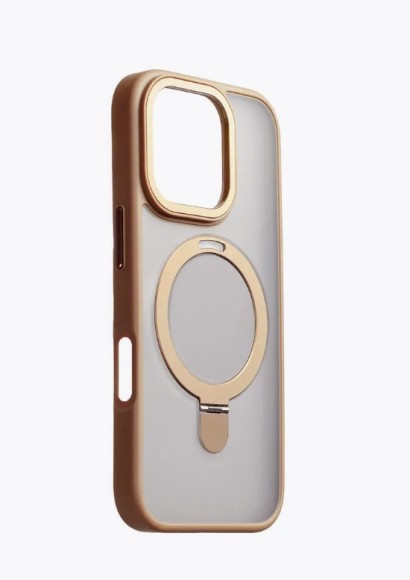 Чехол-накладка для iPhone 16 Pro Breaking M01 Stand Style Bronze Gold Чехол-накладка для iPhone 16 Pro Breaking M01 Stand Style Bronze Gold