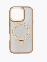 Чехол-накладка для iPhone 16 Pro Breaking M01 Stand Style Bronze Gold