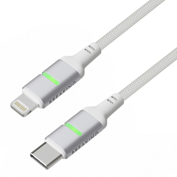 Lightning Breaking K35 USB-С-Lightning 3.0A 60W 1м белый