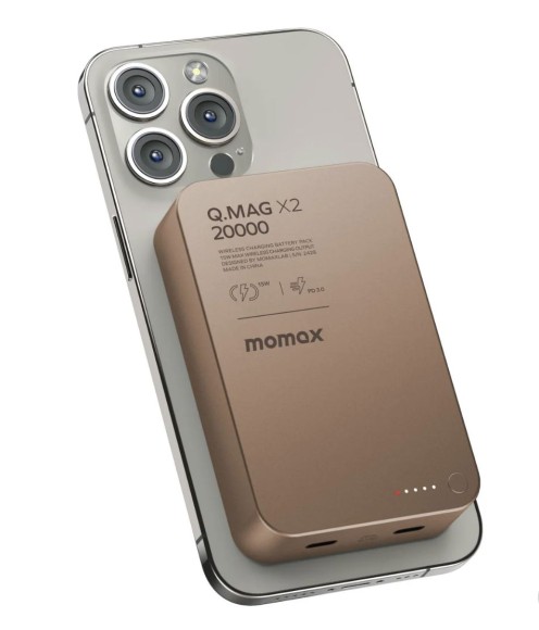 Аккумулятор Momax Mag X 20000 mAh золотой титан