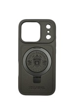 Чехол-накладка для iPhone 17 Pro Max Santa Barbara Magsafe Leaher Grey