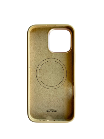 Чехол-накладка для iPhone 16 Pro Max Mutural Silicone Case Magsafe Desert Gold