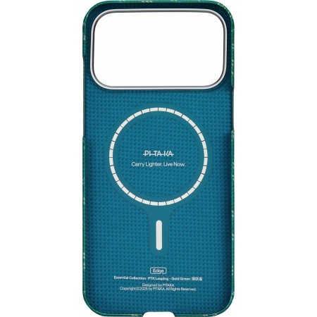 Чехол-накладка для iPhone 17 Pro PITAKA Ultra-Slim Case Gold/Green