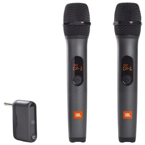 Беспроводной микрофон JBL Wireless Microphone Set, 2 шт, черный