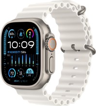 Умные часы Apple Watch Ultra 2 MREJ3 49 мм Titanium Case GPS + Cellular, White Ocean Band (Белый)