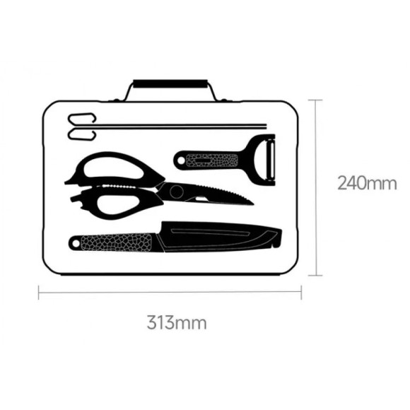Набор приборов для барбекю Xiaomi Nextool Barbecue Tool Set 6в1 (NE20261)
