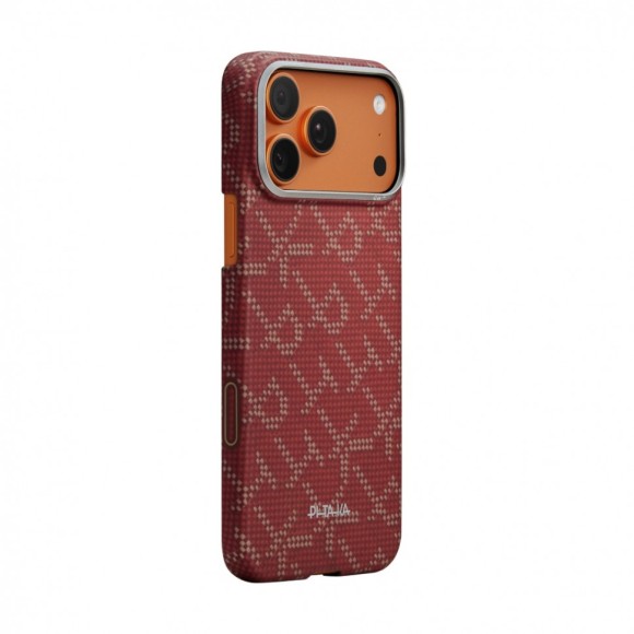 Чехол-накладка для iPhone 17 Pro PITAKA Ultra-Slim Case Gold/Red Чехол-накладка для iPhone 17 Pro PITAKA Ultra-Slim Case Gold/Red