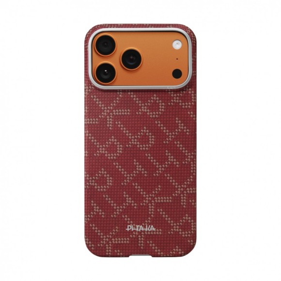 Чехол-накладка для iPhone 17 Pro PITAKA Ultra-Slim Case Gold/Red Чехол-накладка для iPhone 17 Pro PITAKA Ultra-Slim Case Gold/Red