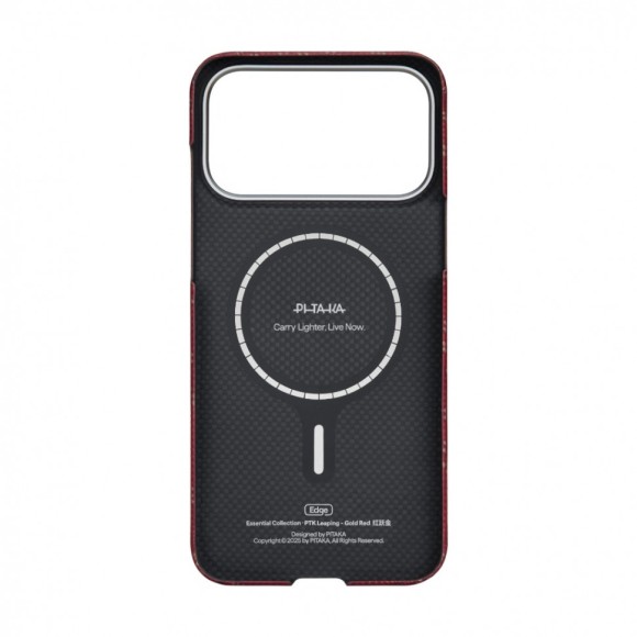 Чехол-накладка для iPhone 17 Pro PITAKA Ultra-Slim Case Gold/Red Чехол-накладка для iPhone 17 Pro PITAKA Ultra-Slim Case Gold/Red