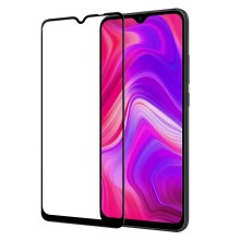 Стекло Xiaomi 9C 11D в коробке черное с антибактериальным покрытием