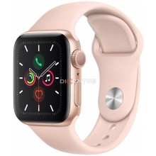 Часы Apple Watch Series 5 GPS 44mm Aluminum Case with Sport Band (MWVE2RU/A) (золотой, Розовый песок)