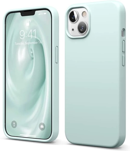 Чехол-накладка для iPhone 14 Silicone Case бирюзовый