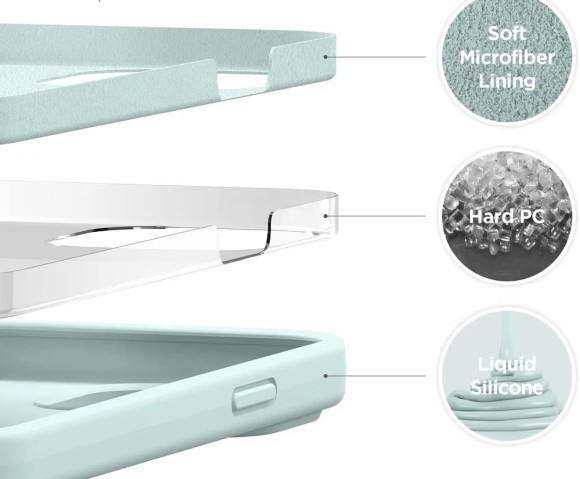 Чехол-накладка для iPhone 14 Silicone Case бирюзовый Чехол-накладка для iPhone 14 Silicone Case бирюзовый