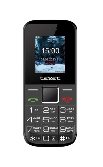 Мобильный телефон teXet TM-206 (Черный)