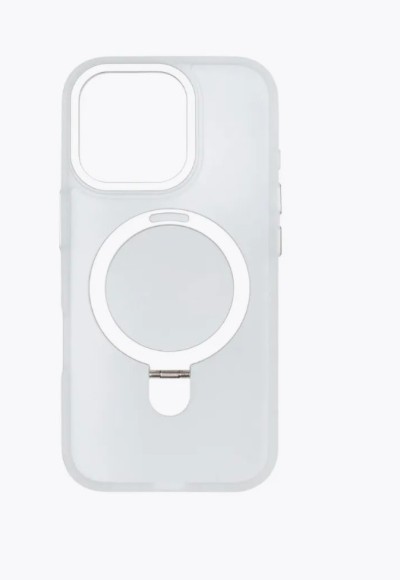 Чехол-накладка для iPhone 16 Pro Max Breaking M01 Stand Style White Titanium
