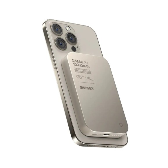 Аккумулятор Momax Mag X 10000 mAh натуральный титан Аккумулятор Momax Mag X 10000 mAh натуральный титан