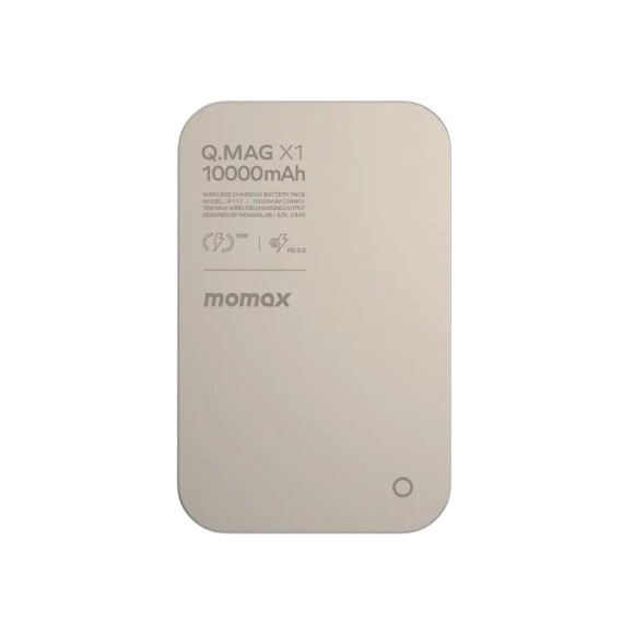 Аккумулятор Momax Mag X 10000 mAh натуральный титан