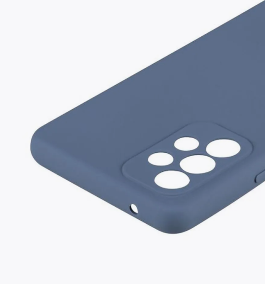 Чехол-накладка Samsung A53 Breaking силикон с микрофиброй синий Чехол-накладка Samsung A53 Breaking силикон с микрофиброй синий