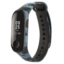 Ремешок для Xiaomi Mi Band 5 камуфляж светло-синий