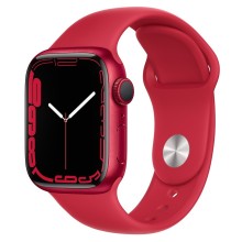 Умные часы Apple Watch Series 7 Cellular 41mm MKHV3 Aluminum Case with Sport Band (PRODUCT)RED (Красный)