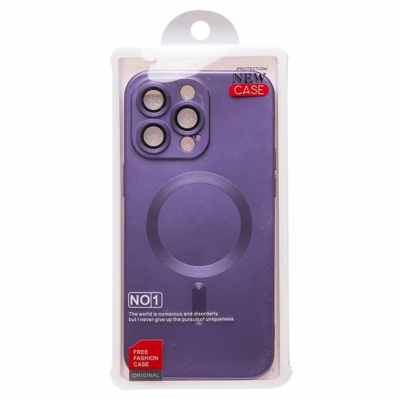 Чехол-накладка для iPhone 15 Pro Max Silicone Case MagSafe фиолетовый