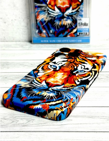 Чехол-накладка для iPhone 15 Pro Max LUXO тигр