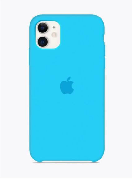 Чехол-накладка для iPhone 11 Pro Silicone Case светло-голубой Чехол-накладка для iPhone 11 Pro Silicone Case светло-голубой