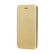 Чехол-книжка Samsung J810 Business пластик золото