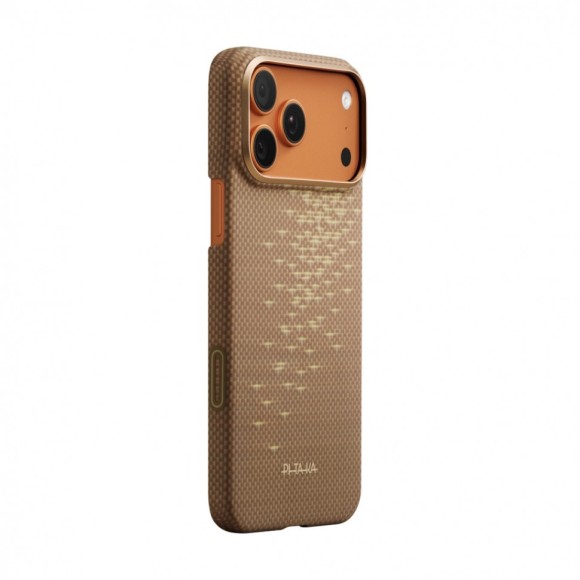 Чехол-накладка для iPhone 17 Pro PITAKA Ultra-Slim Case Golden Glint