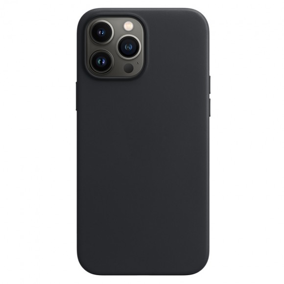 Чехол-накладка для iPhone 13 Pro Leather Case MagSaf черный