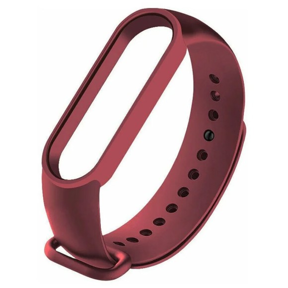 Ремешок для Xiaomi Mi Band 5 бордовый Ремешок для Xiaomi Mi Band 5 бордовый