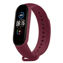 Ремешок для Xiaomi Mi Band 5 бордовый