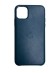 Чехол-накладка для iPhone 11 Pro Leather Silicone Case синий