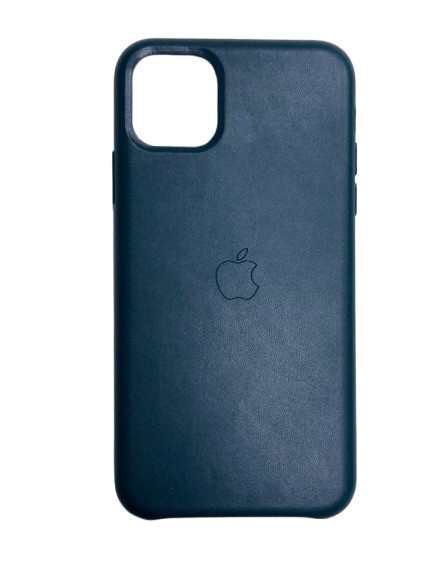 Чехол-накладка для iPhone 11 Pro Leather Silicone Case синий