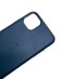 Чехол-накладка для iPhone 11 Pro Leather Silicone Case синий