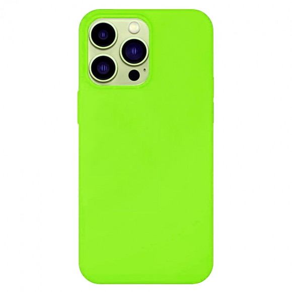 Чехол-накладка для iPhone 13 Pro Silicone Case ярко-салатовый