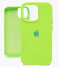 Чехол-накладка для iPhone 13 Pro Silicone Case ярко-салатовый