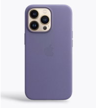 Чехол-накладка для iPhone 13 Pro Leather сиреневый