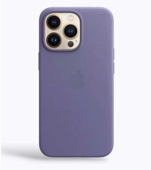 Чехол-накладка для iPhone 13 Pro Leather сиреневый