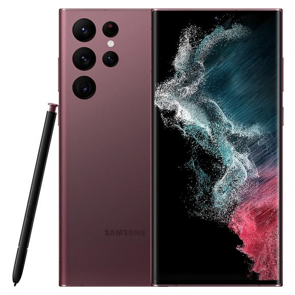 Смартфон Samsung Galaxy S22 Ultra 5G (SM-S908B) 8/128 ГБ (бургунди)