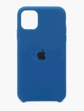 Чехол-накладка для iPhone 11 Pro Silicone Case сине-голубой