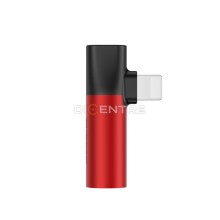 Переходник Baseus L43 Lightning (input) for Lightning Red (CALL43-91)